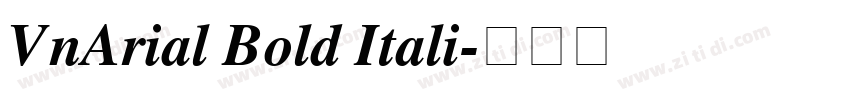 VnArial Bold Itali字体转换